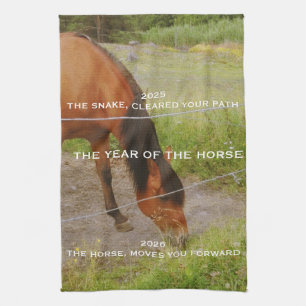 Linge De Cuisine L'année du Cheval, citation 2026