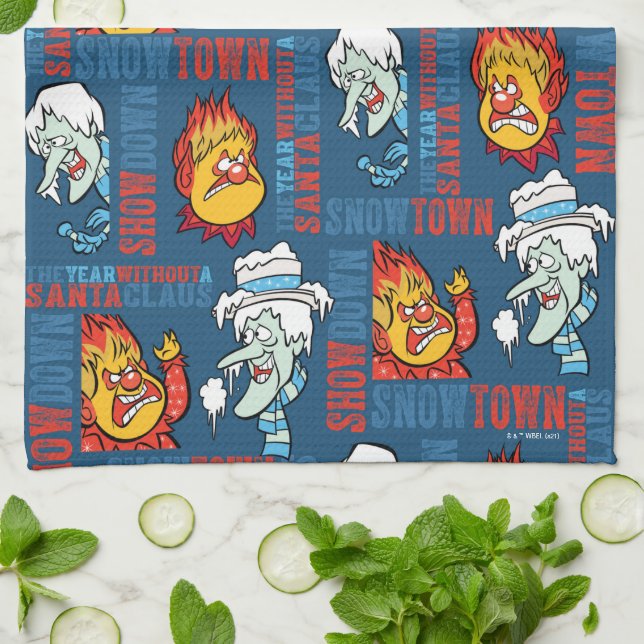 Linge De Cuisine L'ANNÉE SANS Snowtown Showdown SANTA CLAUS™ (Plié)