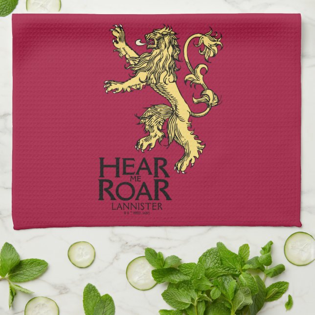 Linge De Cuisine Lannister Sigil - Entendez-Moi Roar (Plié)