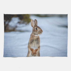 Linge De Cuisine Lapin dans la neige