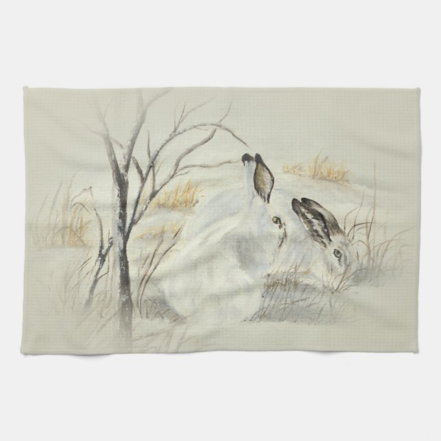 Linge De Cuisine Lapins/lapins (Horizontal)