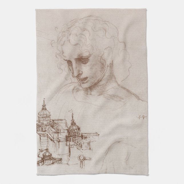 Linge De Cuisine L'apôtre Jacobus Sforza de Léonard de Vinci (Vertical)
