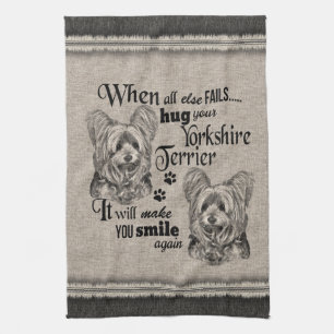 Linge De Cuisine L'art du Yorkshire Terrier quand tout échoue