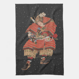 Linge De Cuisine L'art japonais Vintage du guerrier samouraï