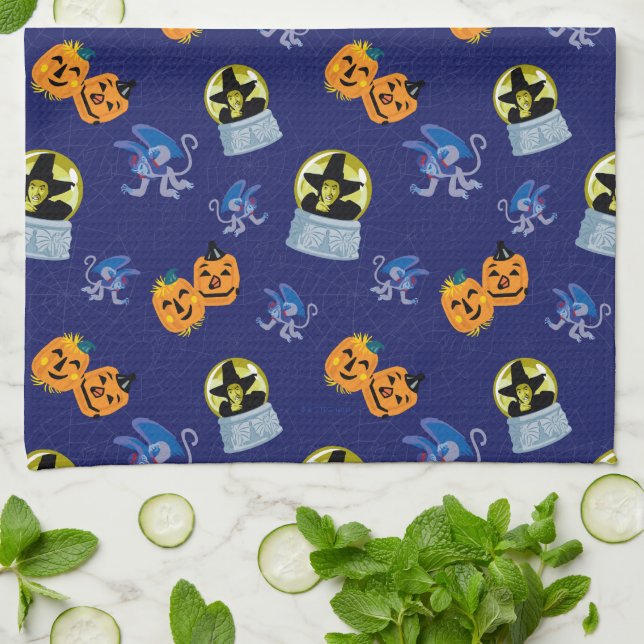 Linge De Cuisine L'Assistant D'Oz™ | Motif de la sorcière d'Hallowe (Plié)