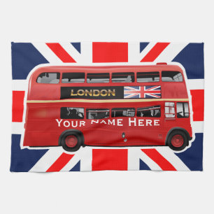 Linge De Cuisine L'autobus de rouge de Londres