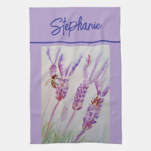 Linge De Cuisine Lavande et herbe d'Aquarelle femmes