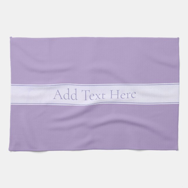 Linge De Cuisine Lavande Lumière Personnalisable Purple (Horizontal)