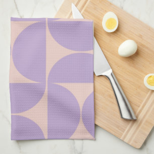 Linge De Cuisine Lavande Motif moderne du milieu du siècle