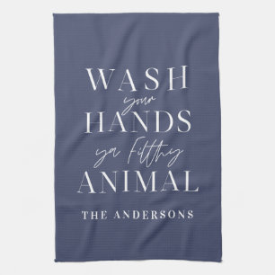 Linge De Cuisine Lave-toi les mains, espèce d'animal salaud, drôl