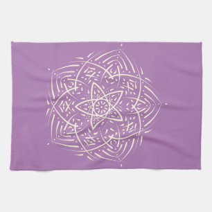 Linge De Cuisine Lavendel Spirit Mandala Elfenbein