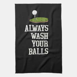 Linge De Cuisine Lavez toujours vos balles de golf