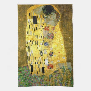 Linge De Cuisine Le baiser par Gustav Klimt