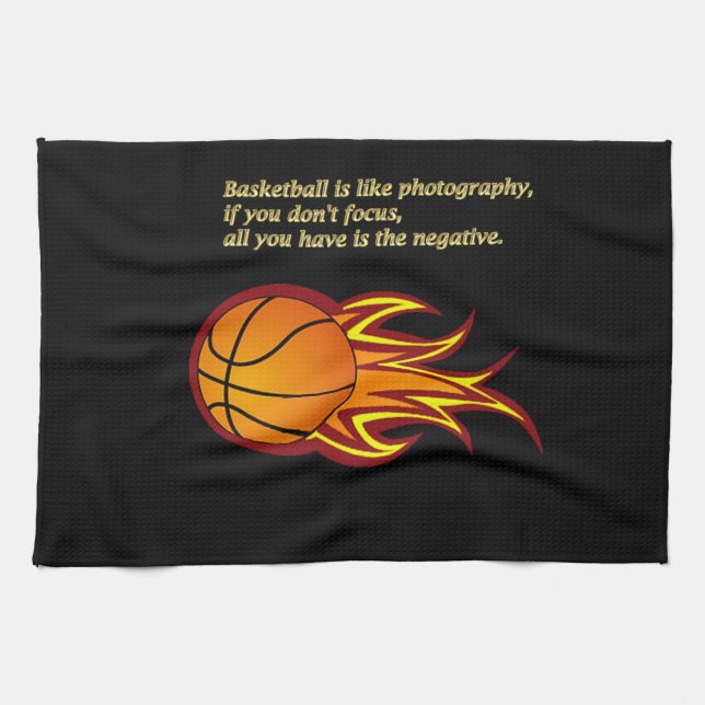 Linge De Cuisine Le basket-ball est comme la photographie, les serv (Horizontal)