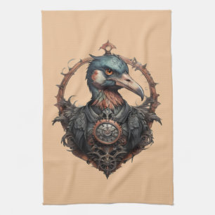 Linge De Cuisine "Le bec de fer : un ibis à vapeur"