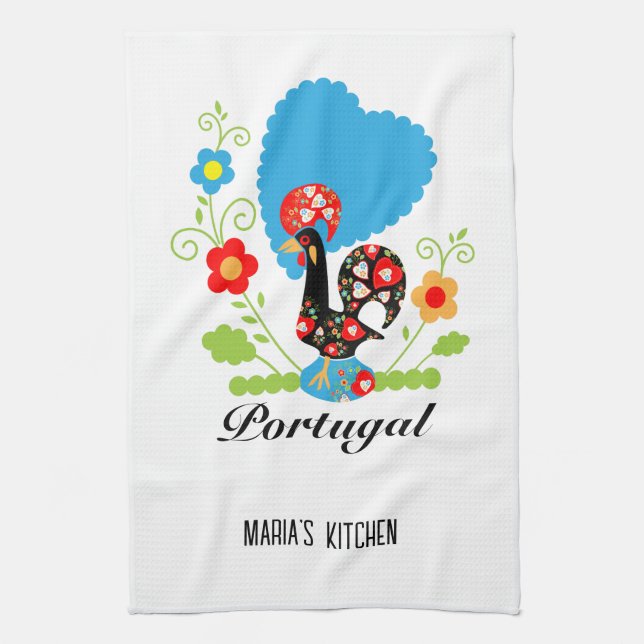 Linge De Cuisine Le coq portugais (Vertical)