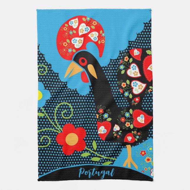 Linge De Cuisine Le coq portugais (Vertical)