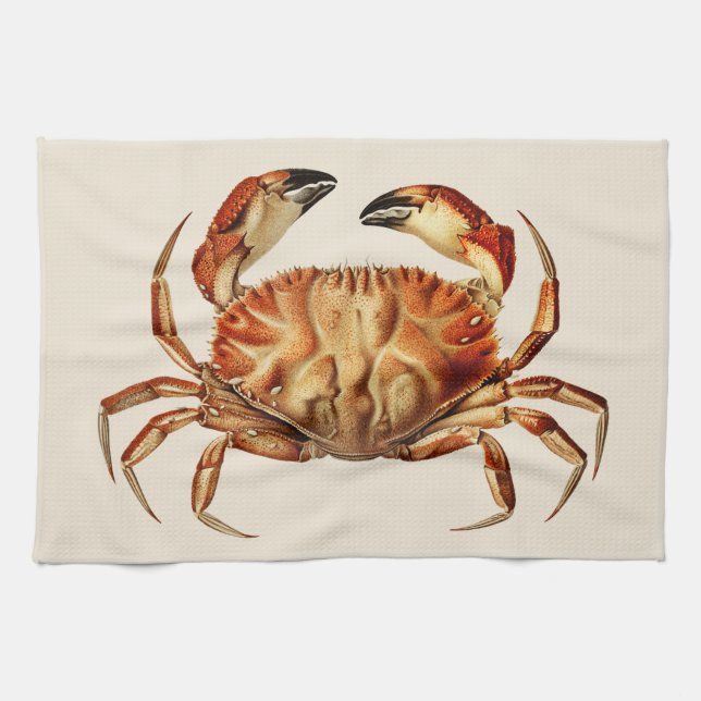 Linge De Cuisine Le crabe de Dungeness - Cancer Bellianis (Horizontal)