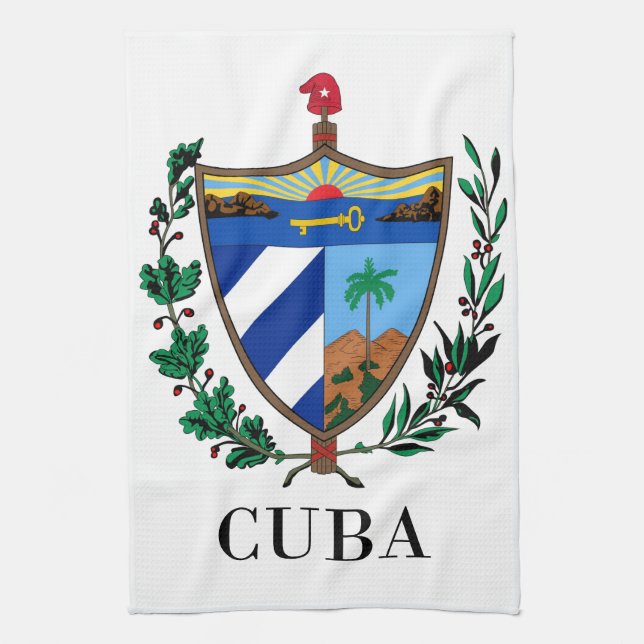 Linge De Cuisine Le CUBA - symbole/manteau des (Vertical)