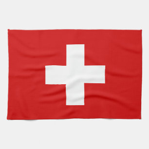 Linge De Cuisine Le drapeau de la Suisse