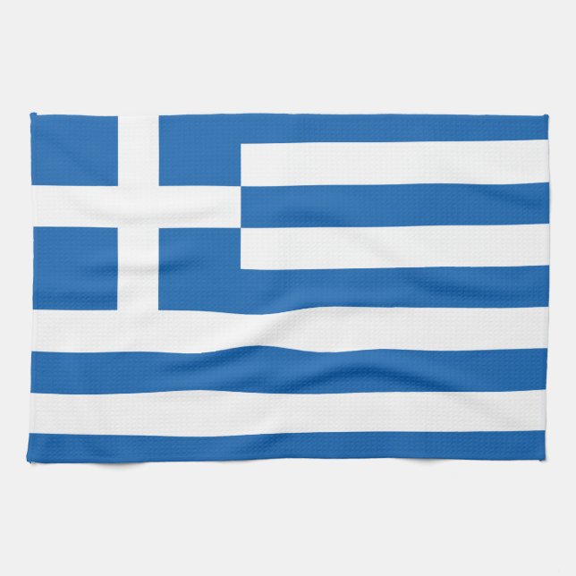 Linge De Cuisine Le drapeau grec (Horizontal)