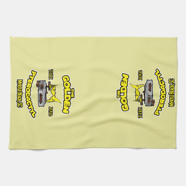 Linge De Cuisine Le Golden Pterodactyl Tiki Bar Myrtle Beach (Horizontal)