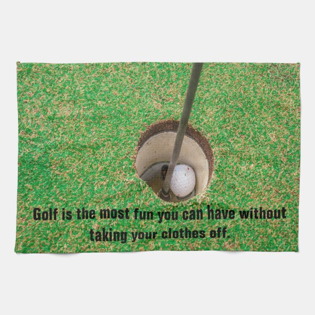Linge De Cuisine Le golf est le plus amusant (Horizontal)