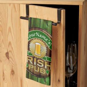 Linge De Cuisine Le jour de Pub de St Patrick irlandais nommé