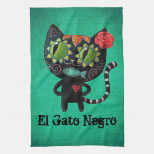 Linge De Cuisine Le jour du chat noir mort