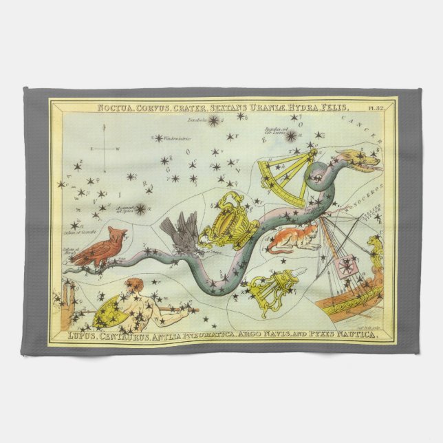 Linge De Cuisine Le miroir de l'Ukraine, la carte céleste de l'astr (Horizontal)