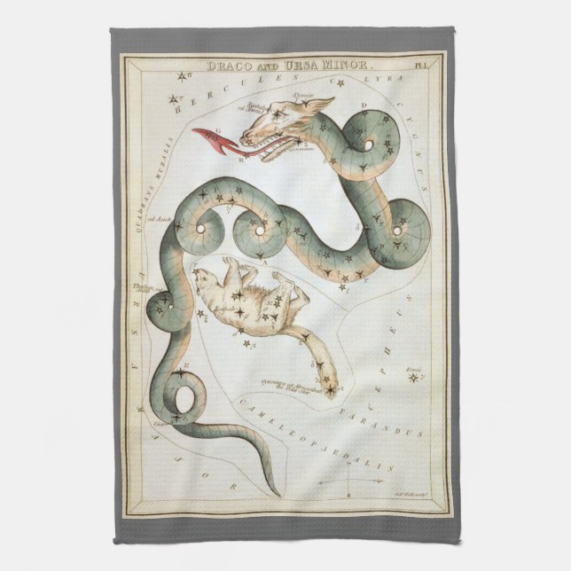 Linge De Cuisine Le miroir de l'Ukraine, la carte céleste de l'astr (Vertical)