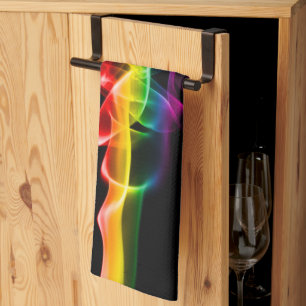 Linge De Cuisine Le panache d'énergie arc-en-ciel de SlipperyJoe a