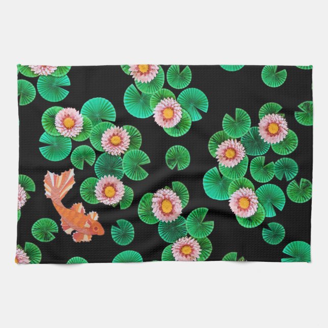 Linge De Cuisine Le papier Koi Pond (Horizontal)