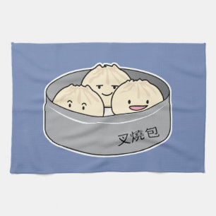 Linge De Cuisine Le petit déjeuner chinois de dim sum de petit pain