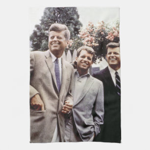 Linge De Cuisine Le président américain John Kennedy & Robert & Ted