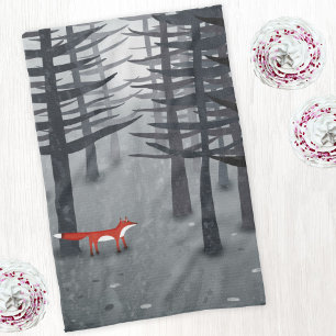 Linge De Cuisine Le renard et la forêt