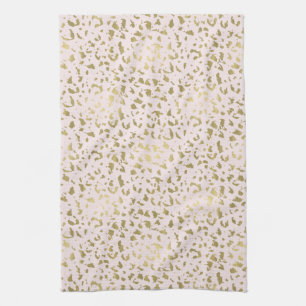 Linge De Cuisine Le rose rougissent poster de animal d'or