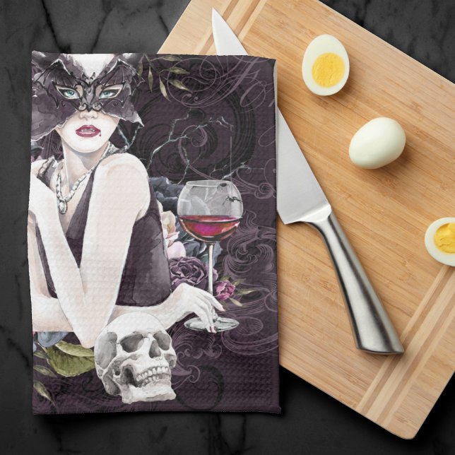 Linge De Cuisine Le Vampiress | Moody Gothic Vampy Glam Pale Peau (Créateur téléchargé)