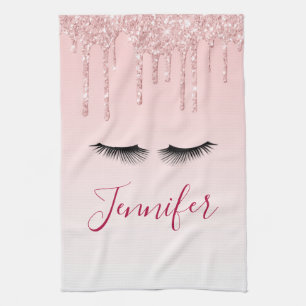 Linge De Cuisine Lecteurs de Parties scintillant rose moderne et ci