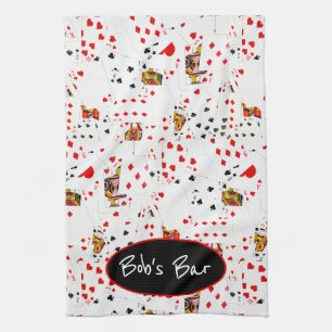 Linge De Cuisine Lecture de la collection de cartes avec le nom