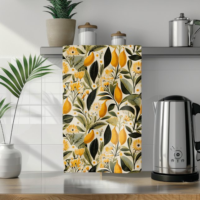 Linge De Cuisine Lemon Botanical Grove (Créateur téléchargé)