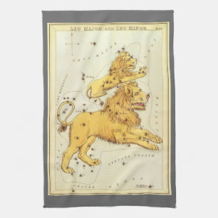 Linge De Cuisine Léo le Lion Constellation Vintage Urania's Mirror