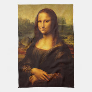 Linge De Cuisine Leonardo Da Vinci Mona Lisa Peinture d'Art