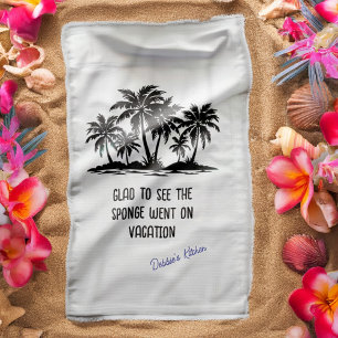 Linge De Cuisine L'Éponge est allée en vacances