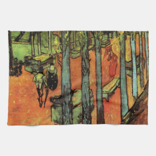 Linge De Cuisine Les Alyscamps, Feuilles d'automne par Vincent van 