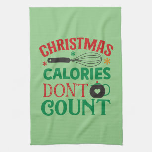 Linge De Cuisine Les calories de Noël ne comptent pas; Noël; cuisin