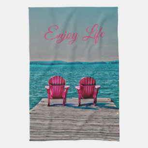 Linge De Cuisine Les Chaises De Plage Adirondack Profitent De La Vi