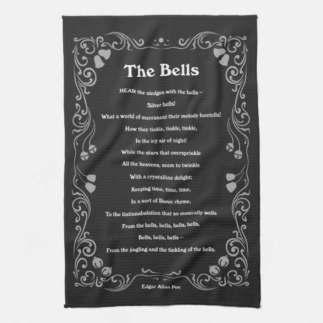 Linge De Cuisine Les cloches d'Edgar Allan Poe (Vertical)