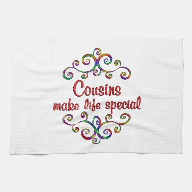 Linge De Cuisine Les Cousins rendent la vie spéciale (Horizontal)