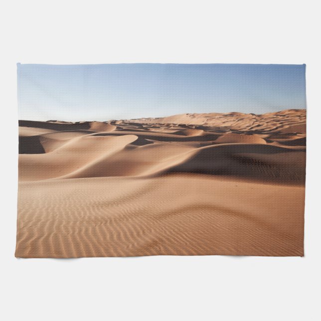 Linge De Cuisine Les déserts | Dunes de sable des Émirats arabes un (Horizontal)